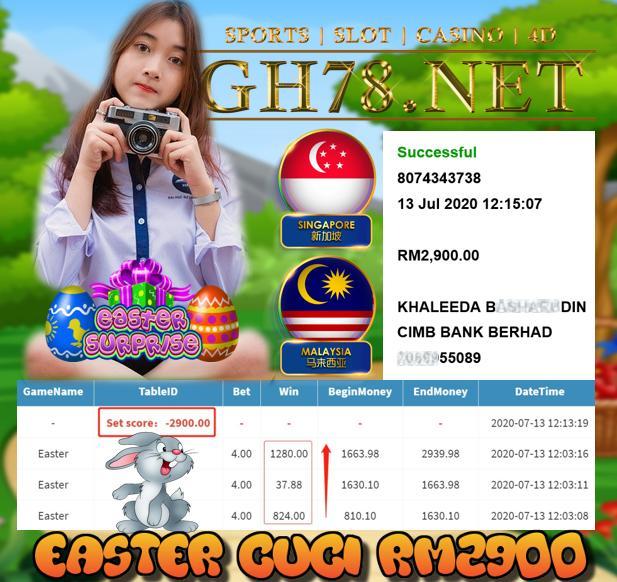 SERVER MEGA888 , EASTER MUNTAH BESAR ! CUCI RM2900