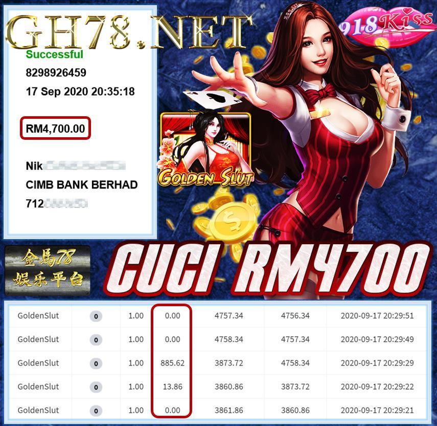 MEMBER MAIN 918KISS CUCI RM4700