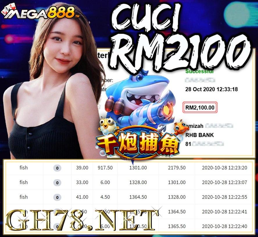 MEMBER MAIN MEGA888 CUCI RM2100