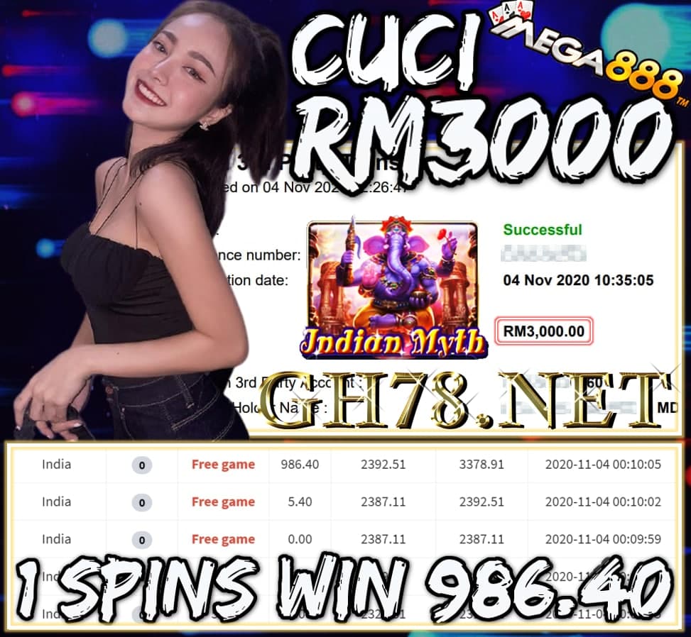 MEMBER MAIN MEGA888 CUCI RM3000