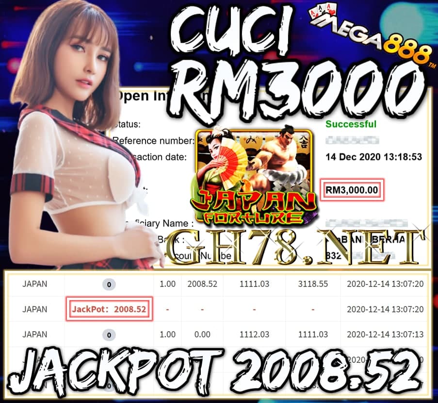 MEMBER MAIN MEGA888 CUCI RM3000 !!!