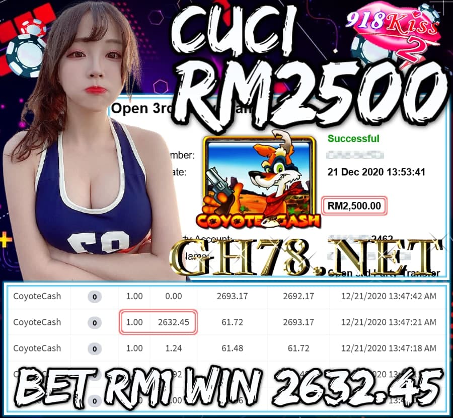 MEMBER MAIN MEGA888 CUCI RM2500 !!!