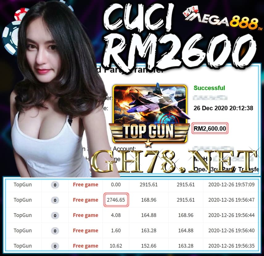 MEMBER MAIN MEGA888 CUCI RM2600 !!!