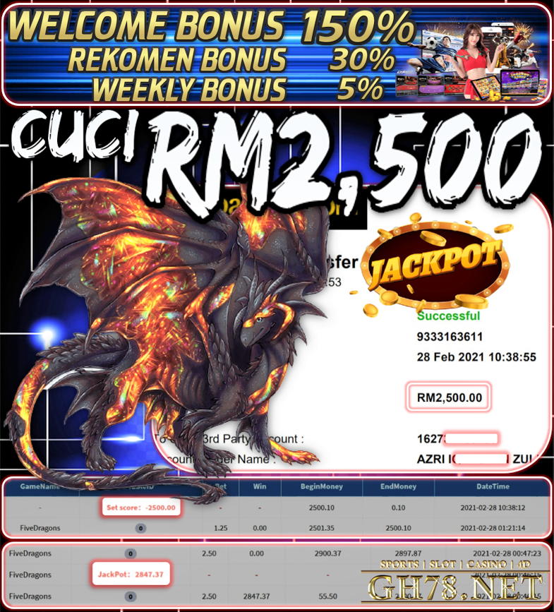 MEMBER MAIN PUSSY888 CUCI RM2,500 !!!